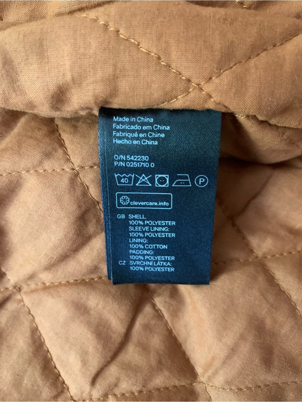 NEW H&M Quilted Print Bomber Jacket - Picture 5 of 5